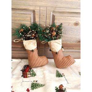 Vintage Style Stocking Christmas Decor